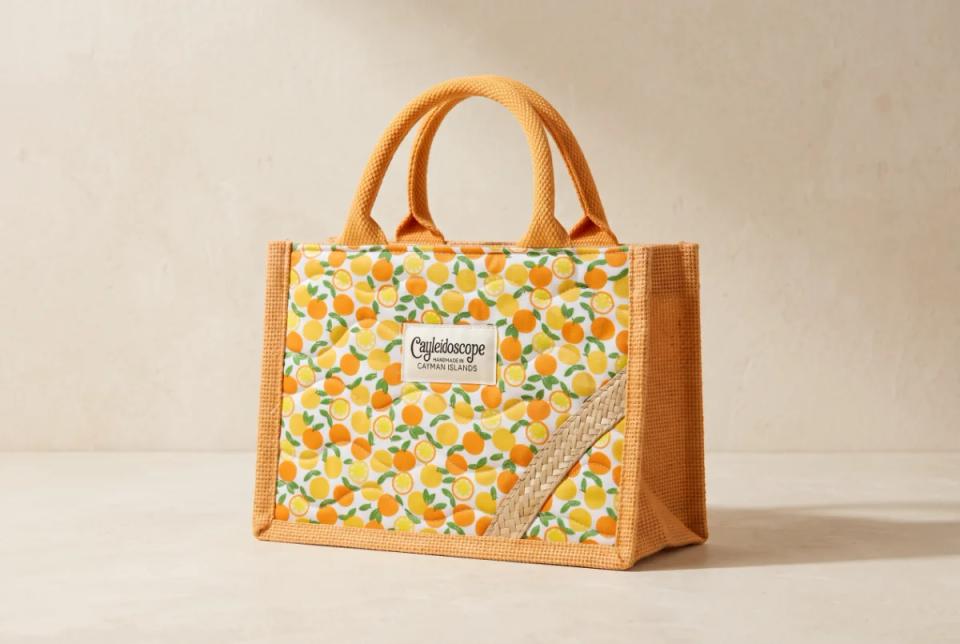 Citrus Grove Silver Thatch Mini Tote