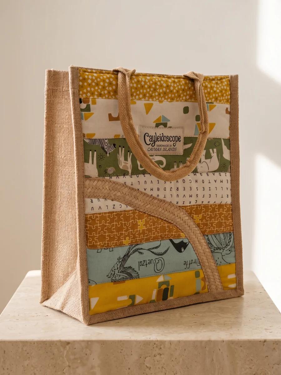 Mustard Story Silver Thatch Tall Tote