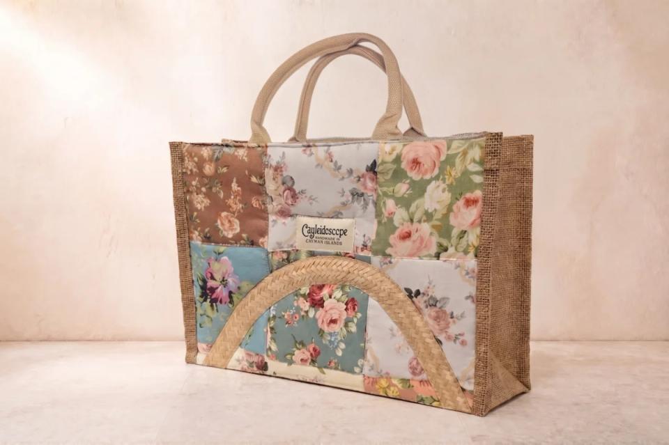 Sage Rose Silver Thatch Square Tote