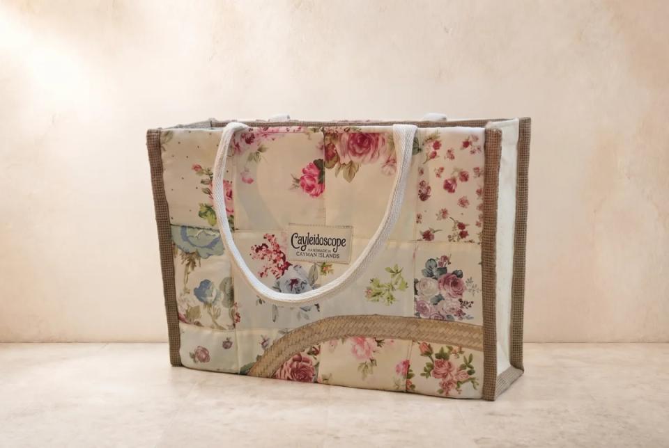 Vintage Rose Silver Thatch Patchwork Bag