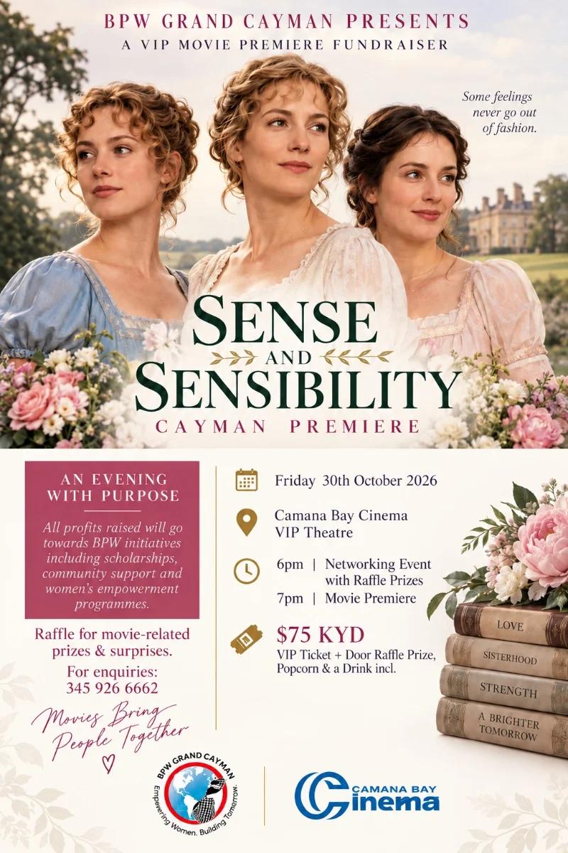 BPW Grand Cayman Presents: Sense & Sensibility VIP Movie Premiere Fundraiser